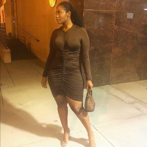 Bodycon Rouch Dress.